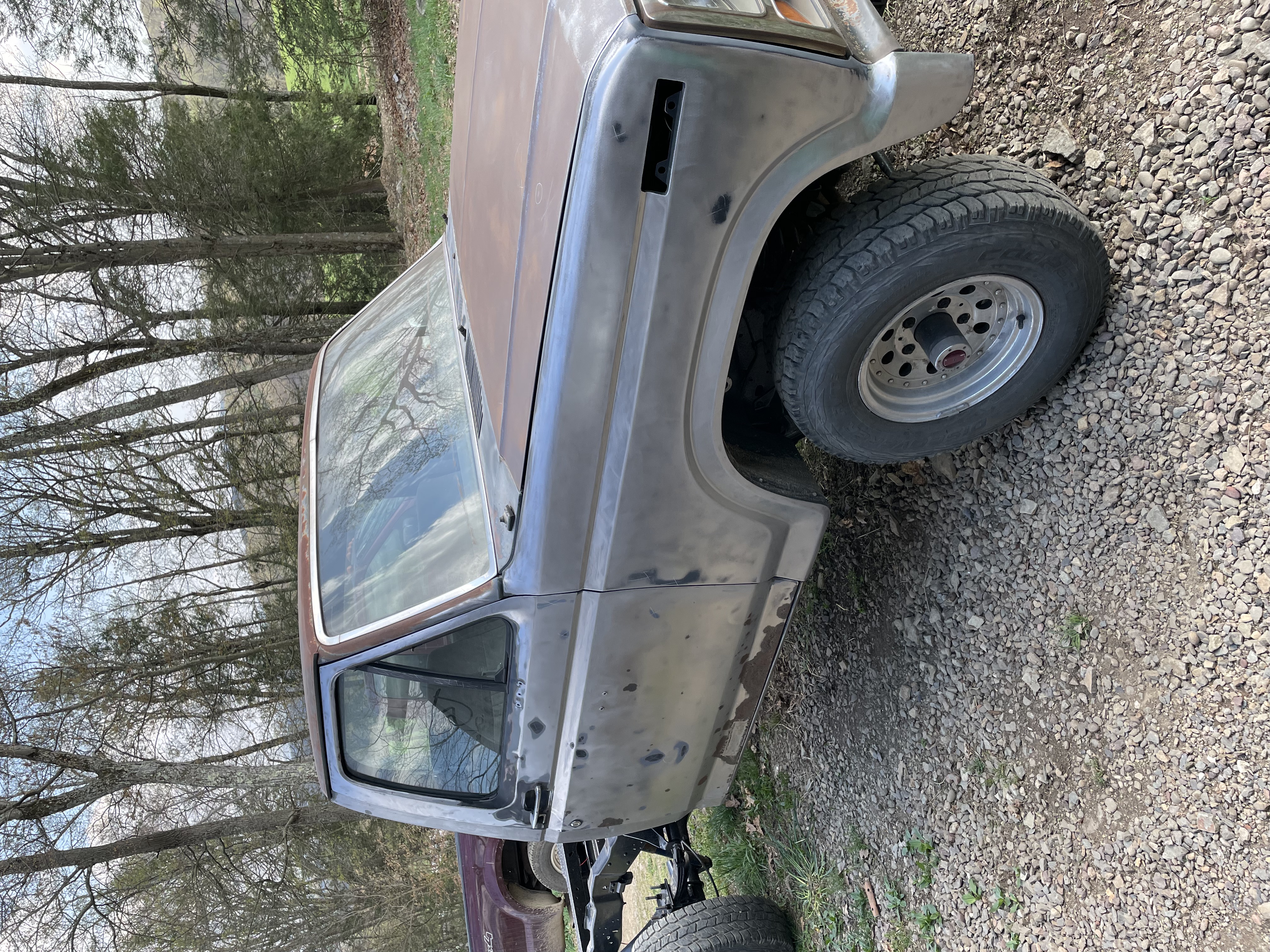 I started sanding down to bare metal for primer