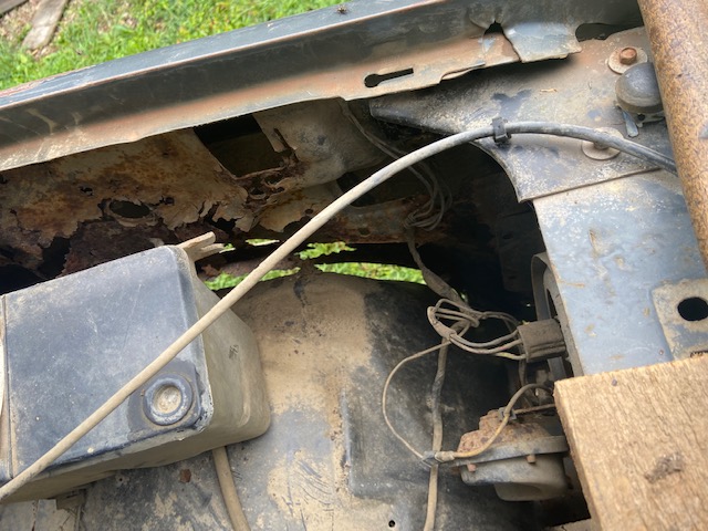 The truck was full of holes; fender, frame, rad. support, doors, floor, cab corners, etc