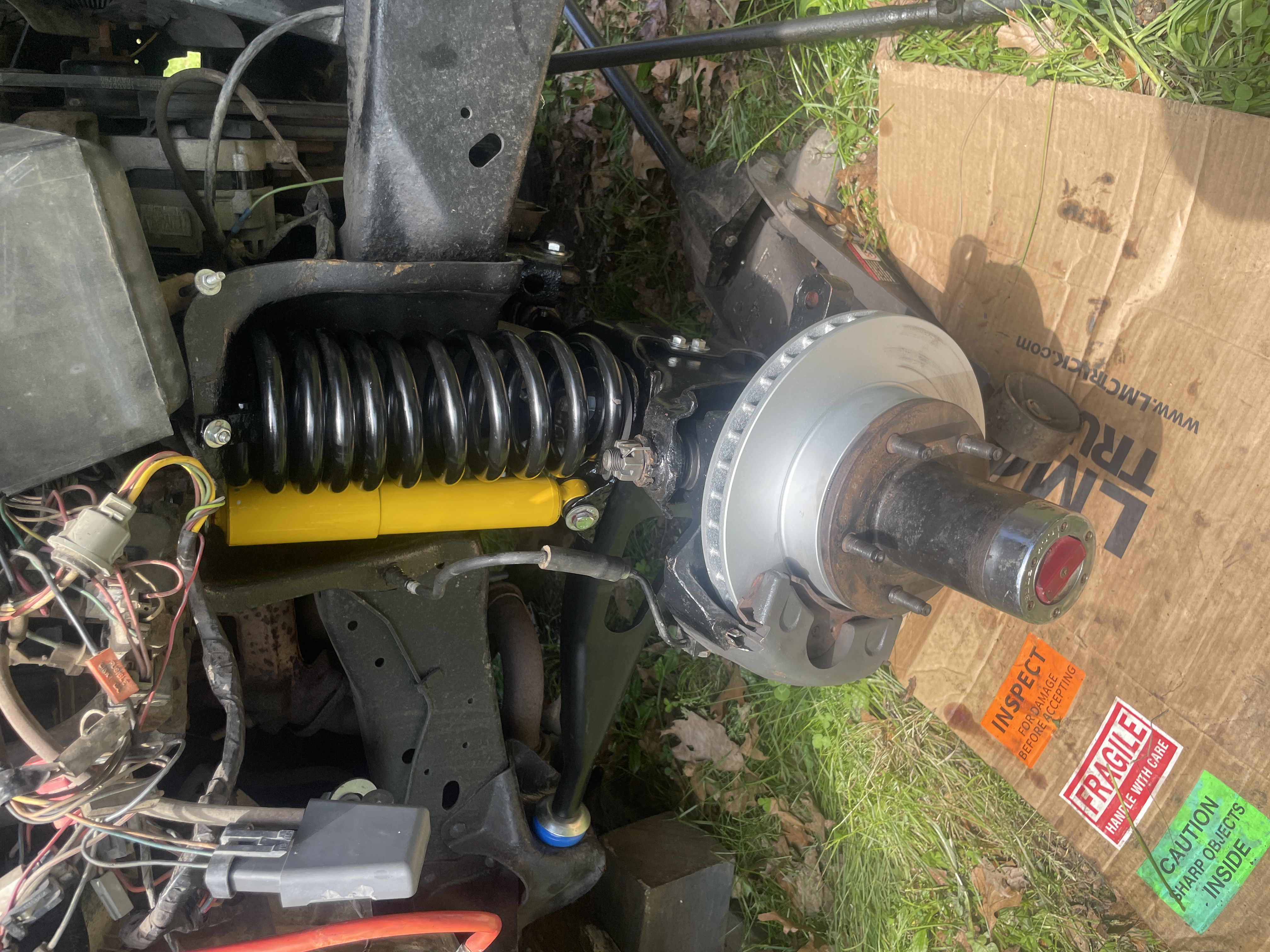 Fresh suspension and brakes with the axle back in
