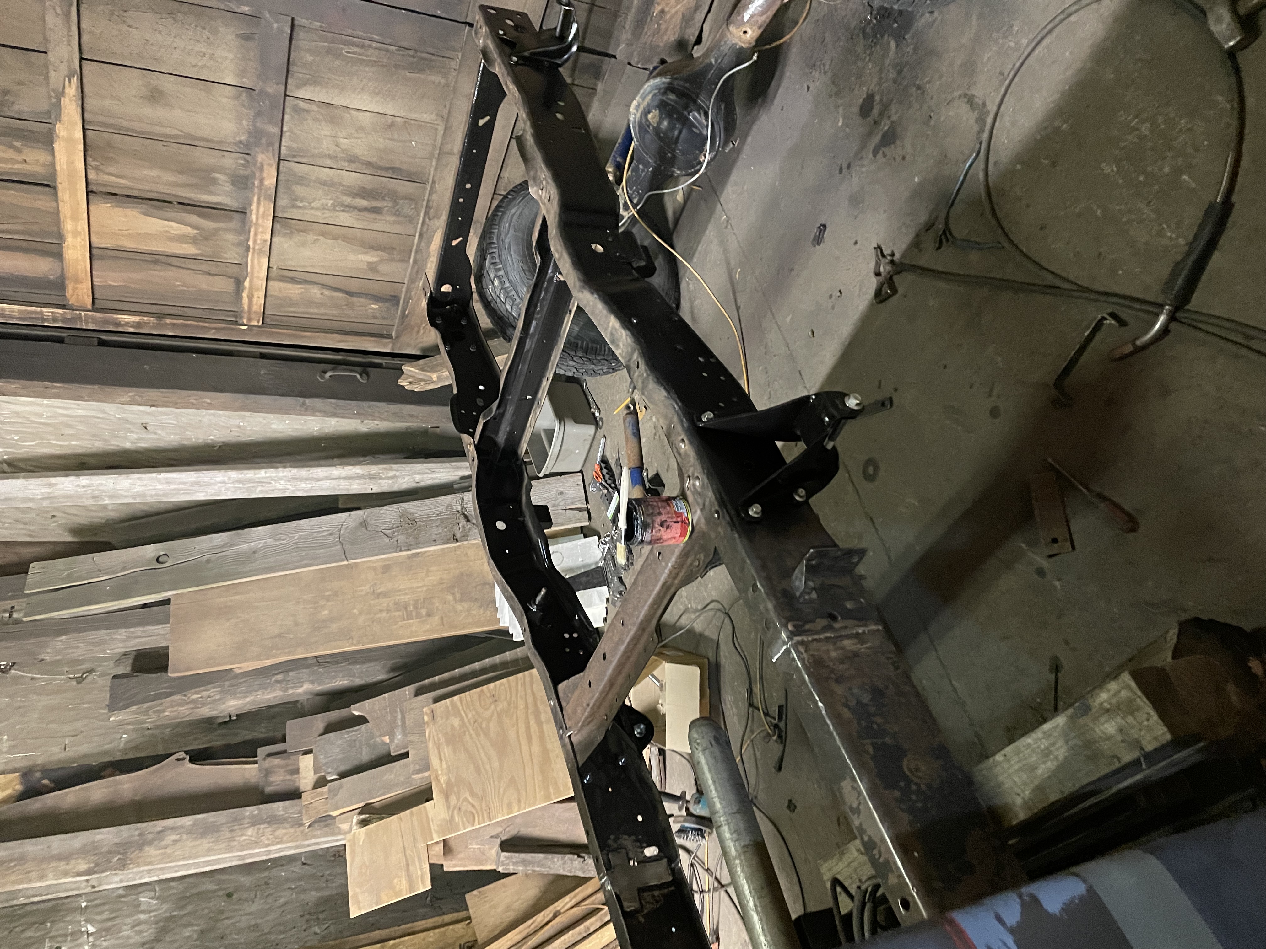 This new rear section of frame was welded in with the help of my dad