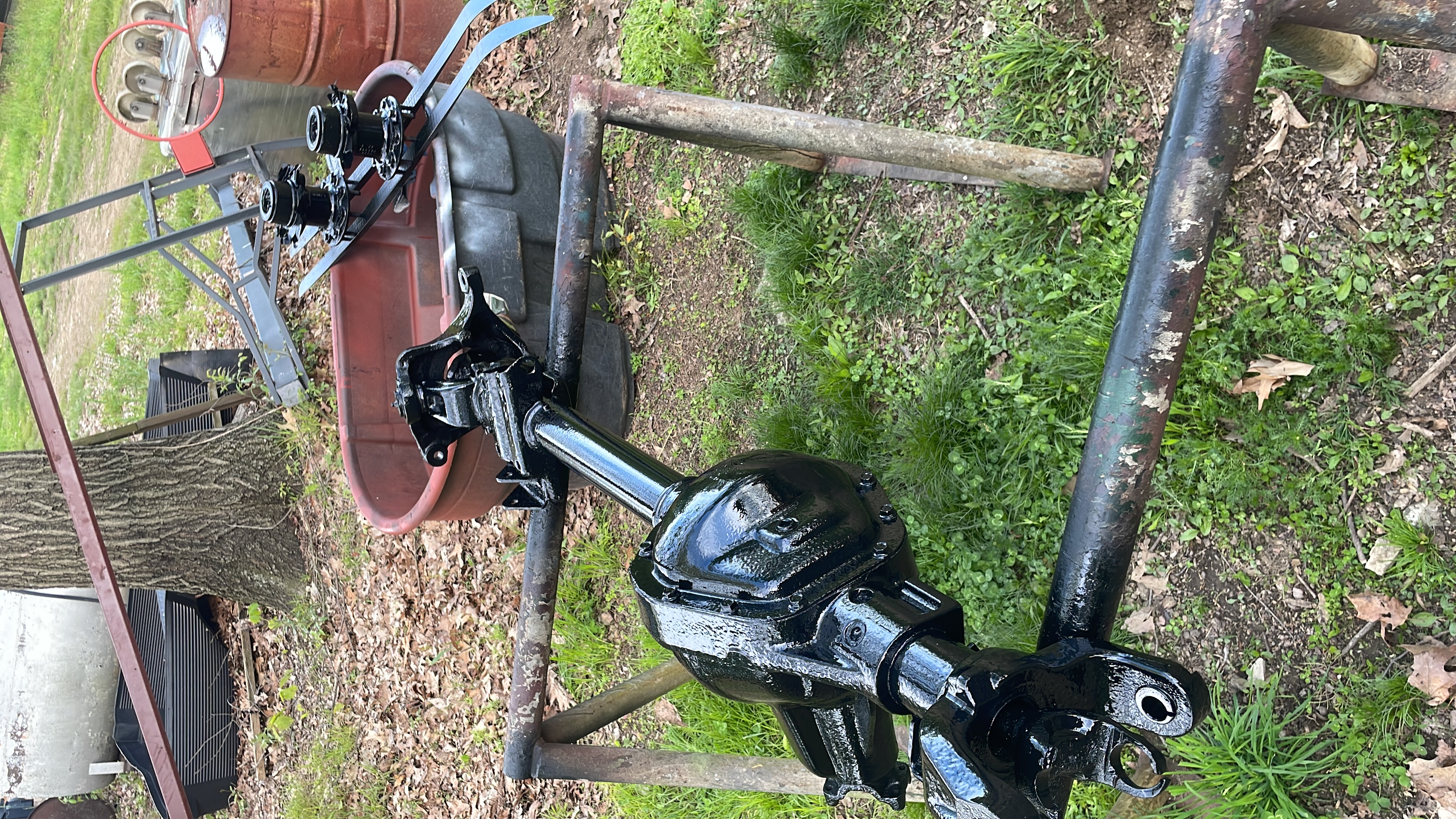 I got a Dana 60 to begin the 4x4 swap. Thanks Collis!