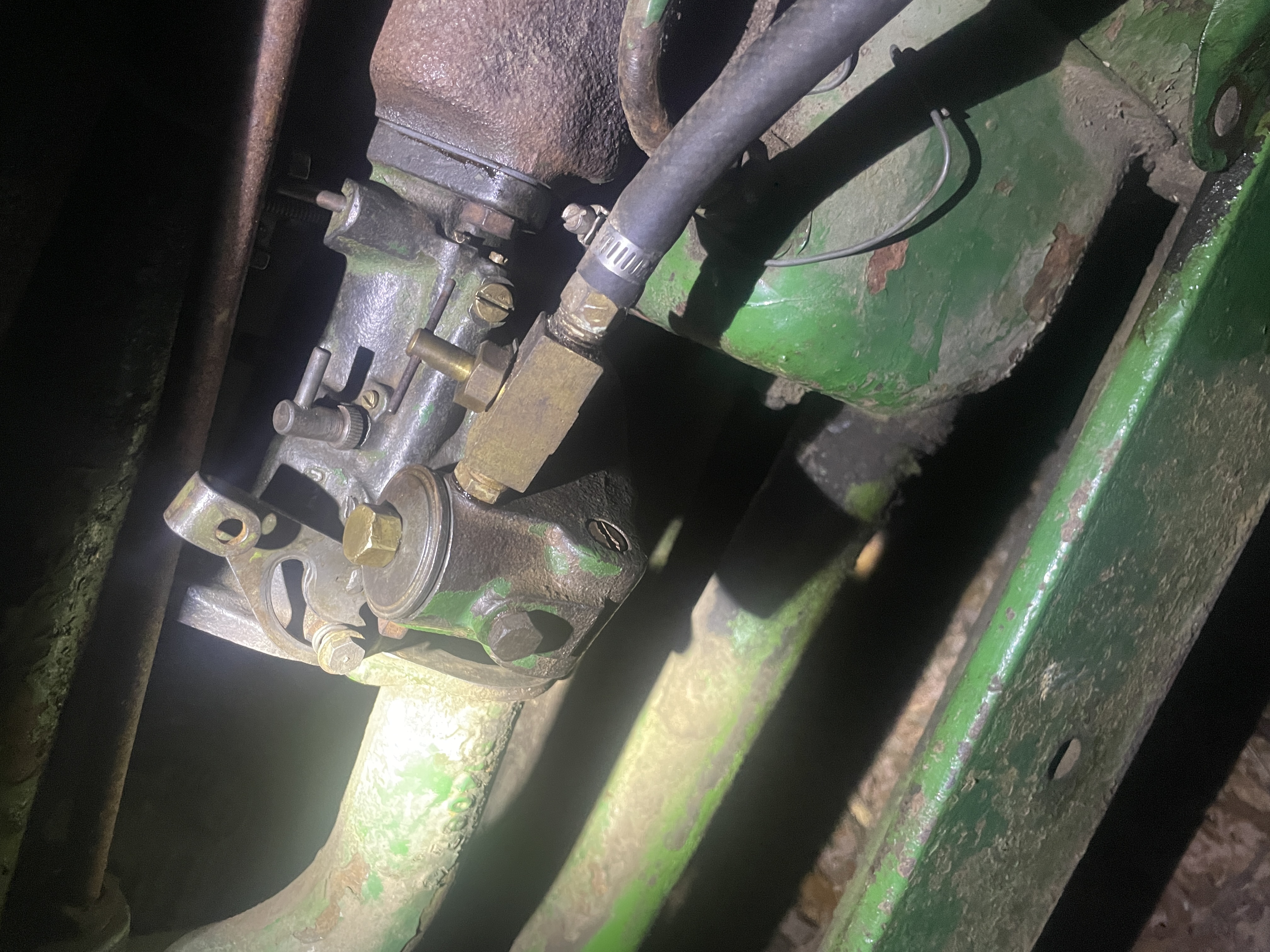 Freshly rebuilt carb installed